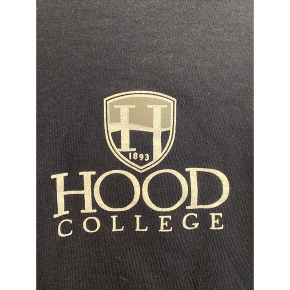 Hood College Youth Medium 8 Blue Champion Long Sleeve T-Shirt Pride Maryland - Picture 2 of 9